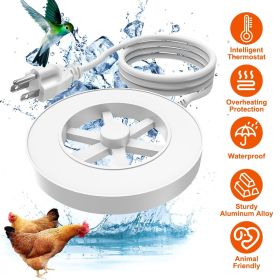 70W Bird Bath Heater for Outdoors Winter Heated Bird Bath Deicer Waterproof Aluminum Alloy Water Heater with Thermostat Auto Shutdown for Yard Pa