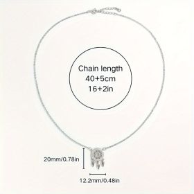 1pcs Wind Chime Necklace, 925 Silver, Women's Necklace
