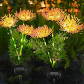 4 Pack Solar Garden Lights Outdoor, Solar Flower Lights for Yard with Lighting Modes, Glowing Flowers & Stems (quantity: 8pcs)