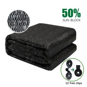 8ft*12ft Black Shade Net Fabric Provides Efficient Shading, Premium Materials, And An Enhanced Plant Growth Environment. (Option: 8ft12ft)